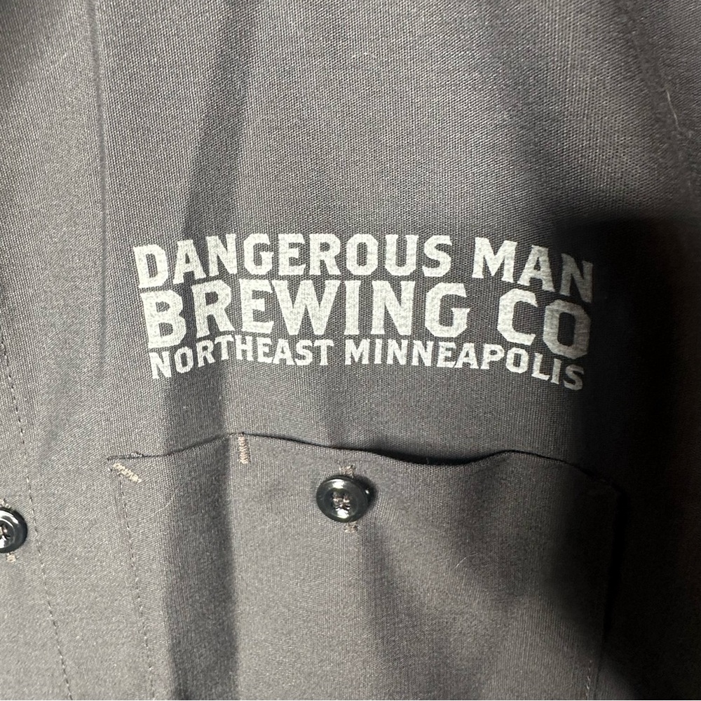 Dangerous Man Brewing MN Craft Beer Work Shirt - Picture 3 of 6